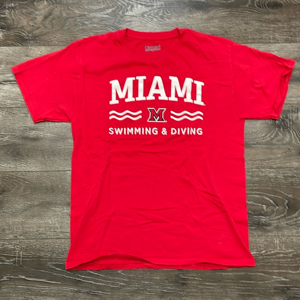 Red Shirt - Miami Ohio Swimming and Diving